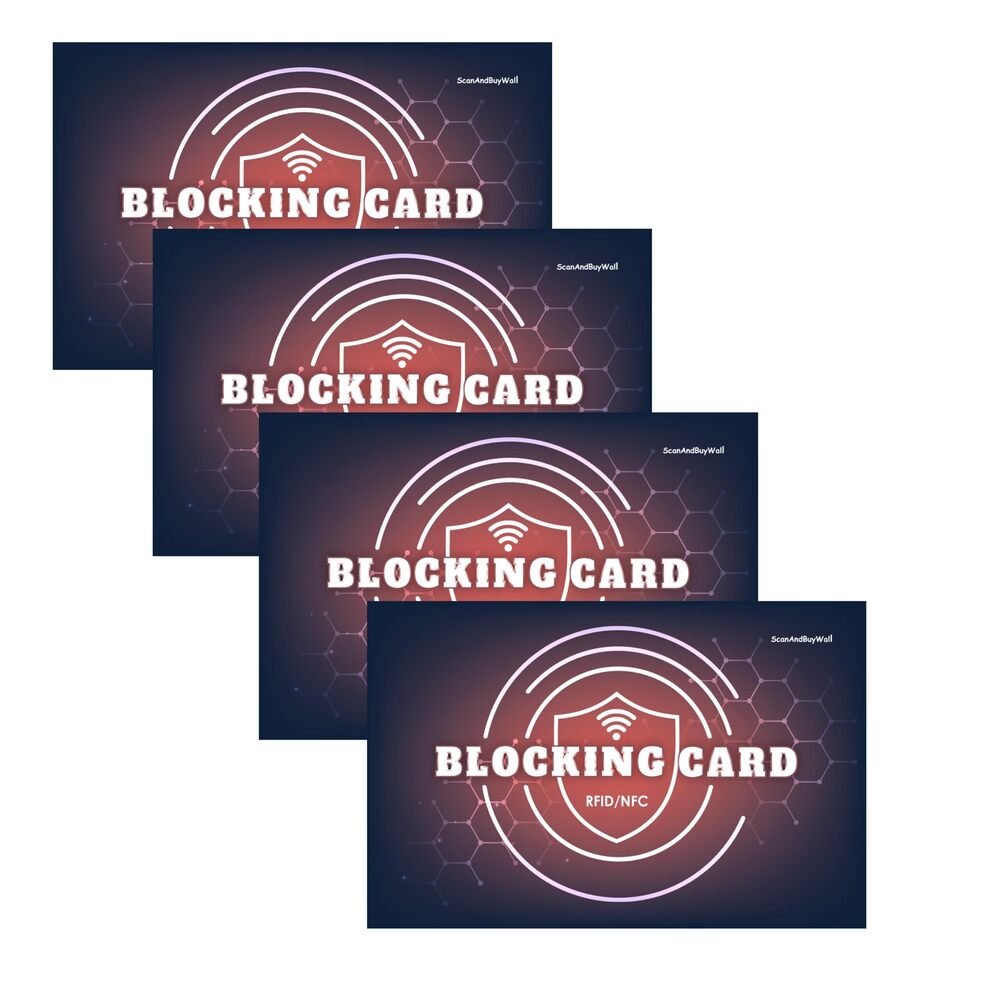 5642 Blocking Cards Four 4 Pack RFID And NFC- Advanced Protection with RFID
